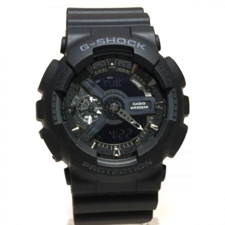 CASIO◇ソーラー腕時計・G-SHOCK デジアナ ラバー BLK BLK - その他