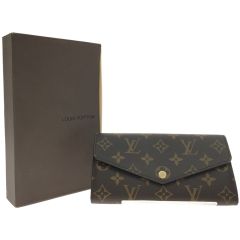 LOUIS VUITTON ルイヴィトン レディース長財布 モノグラム ポルトフォイユサラ ローズバレリーヌ 異臭あり M62235 ブラウン Bランク