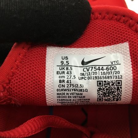  NIKE ナイキ メンズスニーカー エア マックス 270 UNIVERSITY RED　27.5cm  CV7544-600 レッド