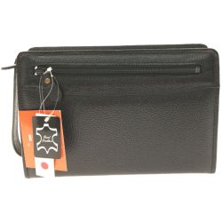 ▼▼ BLAZER CLUB メンズ セカンドバッグ クラッチバッグ 牛革 A5サイズ ブラック Aランク