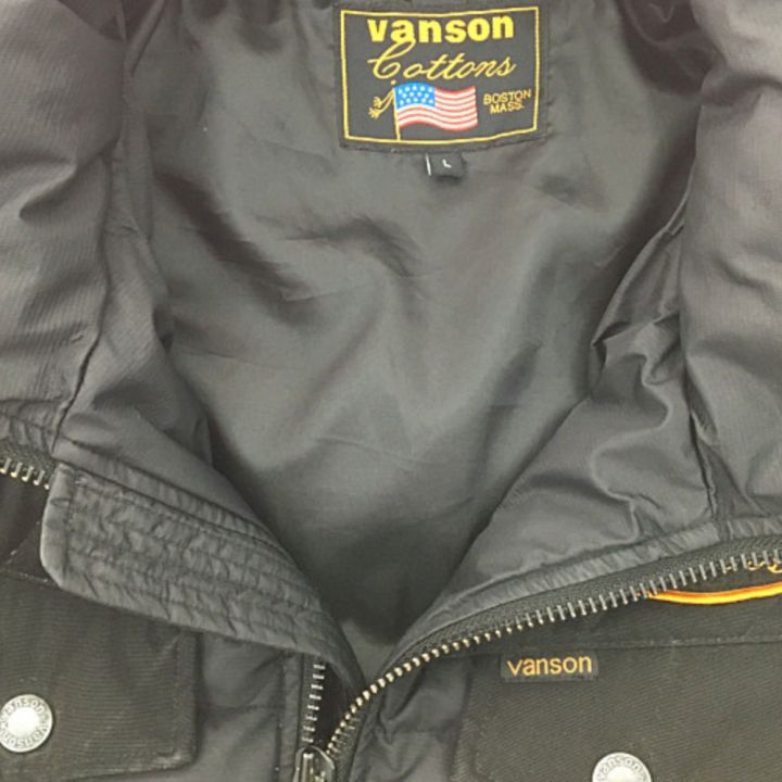 VANSON バンソン メンズ ダウンジャケット Lサイズ フード欠品 ブラック｜中古｜なんでもリサイクルビッグバン