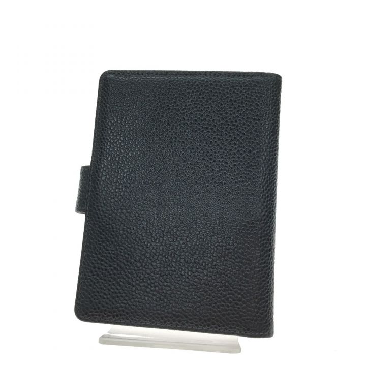 CHANEL ブラックレザー メモ帳カバー　おまけ付き！ CHANEL シャネル メモカバー ノートカバー キャビアスキン