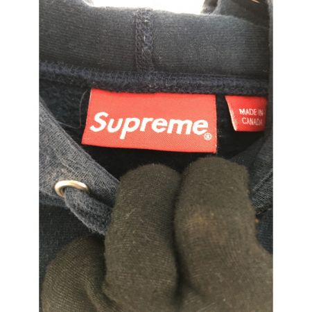  Supreme シュプリーム メンズ パーカー サイズM　プルオーバー ネイビー