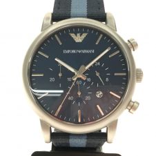 中古】 EMPORIO ARMANI エンポリオアルマーニ クオーツ ドレスブラック