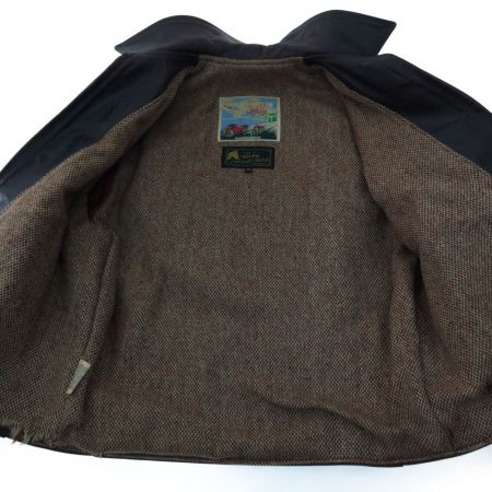  GENUINE メンズ レザージャケット エアロレザー 36 ブラウン