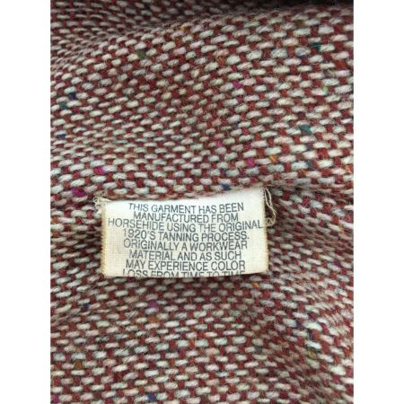  GENUINE メンズ レザージャケット エアロレザー 36 ブラウン