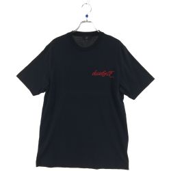 ▼▼ dunhill ダンヒル メンズ 半袖Tシャツ スクリプトロゴ L ネイビー Aランク