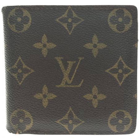  LOUIS VUITTON ルイヴィトン 二つ折り財布 モノグラム ポルトフォイユ マルコ M61675