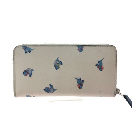  COACH コーチ レディース 長財布 ラウンドファスナー ディズニー限定コラボ シンデレラ フライングバード C2893 アイボリー
