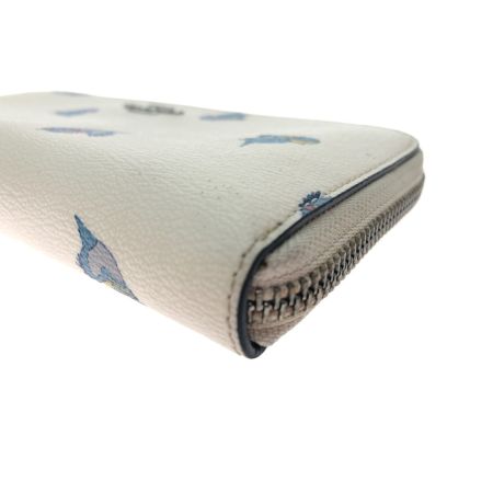  COACH コーチ レディース 長財布 ラウンドファスナー ディズニー限定コラボ シンデレラ フライングバード C2893 アイボリー