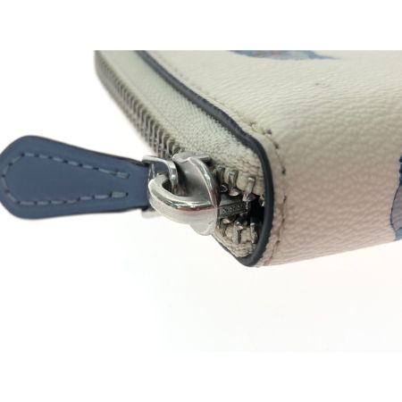  COACH コーチ レディース 長財布 ラウンドファスナー ディズニー限定コラボ シンデレラ フライングバード C2893 アイボリー