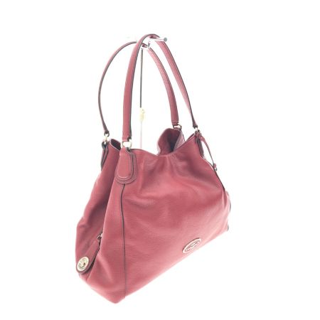  COACH コーチ レディース トートバッグ イーディー リファイン グレイン レザー 33547 レッド