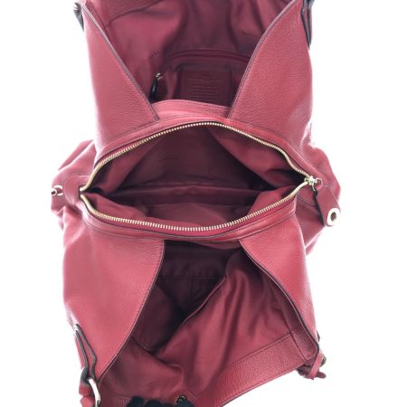  COACH コーチ レディース トートバッグ イーディー リファイン グレイン レザー 33547 レッド