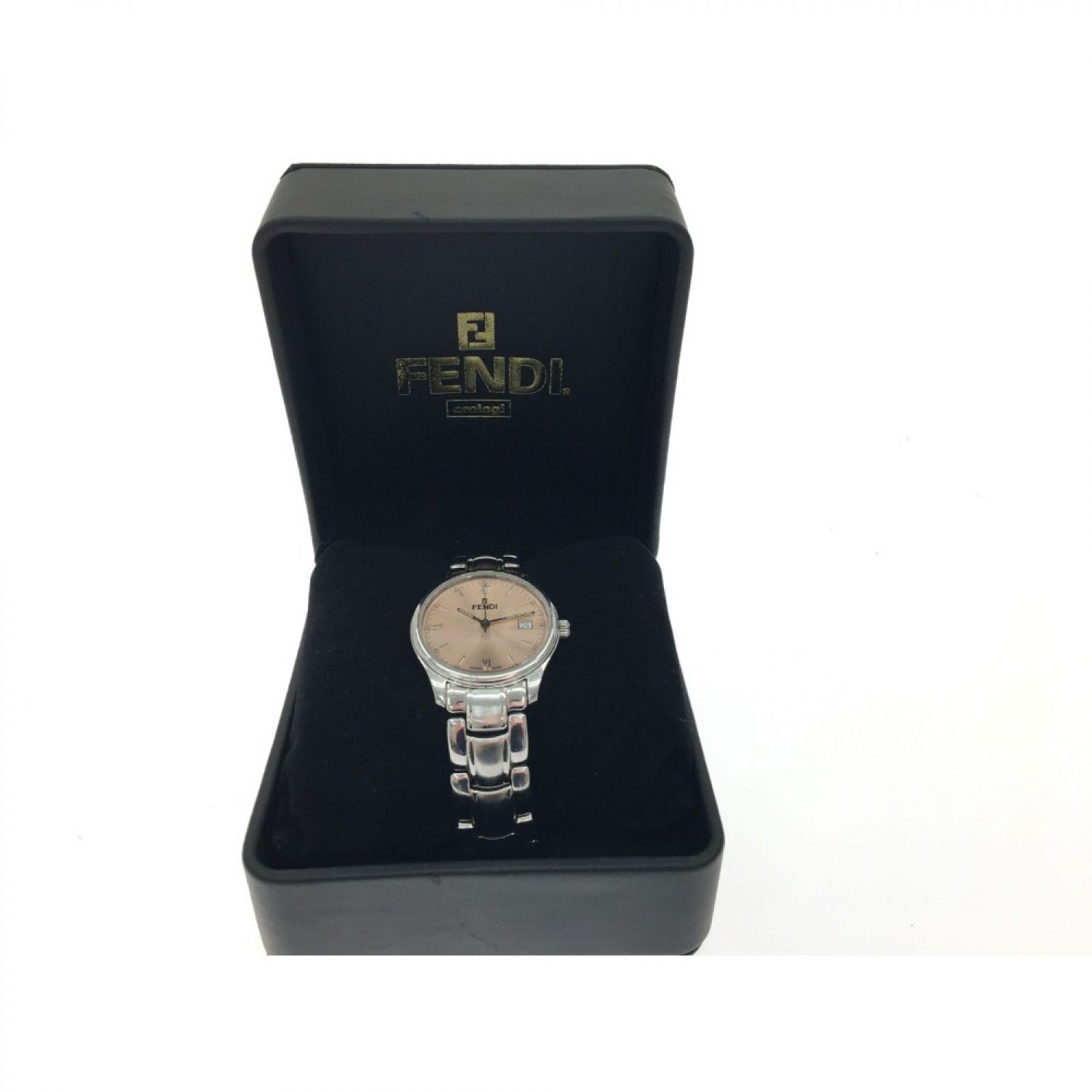 中古】 FENDI フェンディ メンズ腕時計 クオーツ ベージュ文字盤 210G 