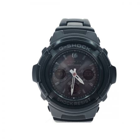  CASIO カシオ メンズ腕時計 デジアナウォッチ G-SHOCK 電波ソーラー Ｇショック  AWG-M100BC ブラック