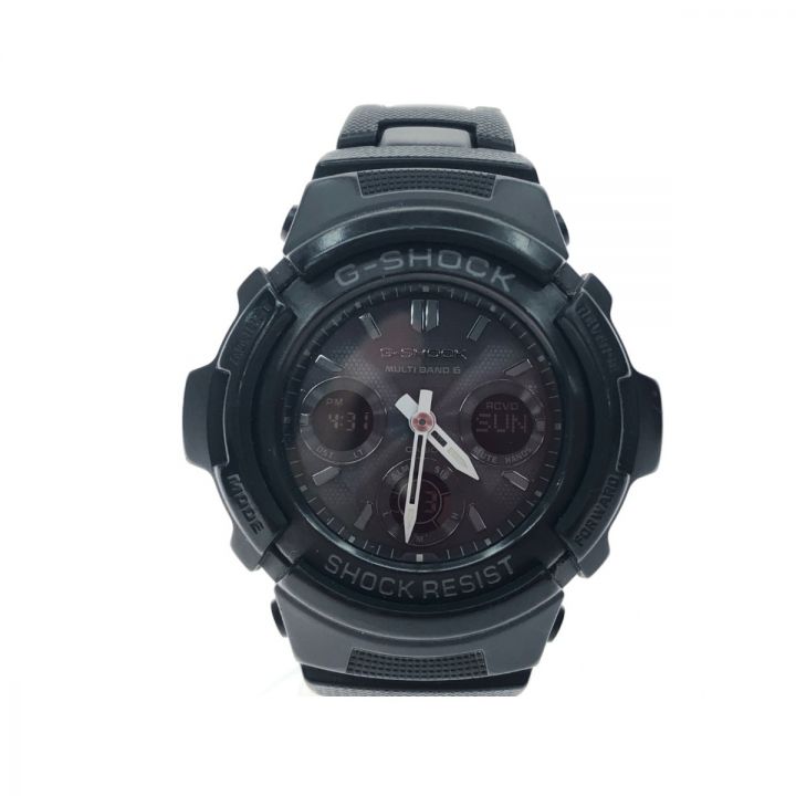 CASIO カシオ メンズ腕時計 デジアナウォッチ G-SHOCK 電波ソーラー Ｇショック AWG-M100BC  ブラック｜中古｜なんでもリサイクルビッグバン