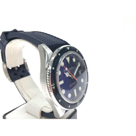  SPINNAKER 高性能 自動巻き ダイバーズウォッチ TiCTAC限定モデル ラバーベルト SP-5075-22-RUB ネイビー