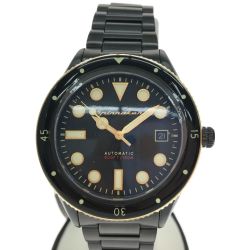 ▼▼ SPINNAKER 高性能 自動巻き ダイバーズウォッチ オールブラック限定モデル SP-5057-33 Aランク