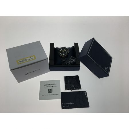  SPINNAKER 高性能 自動巻き ダイバーズウォッチ オールブラック限定モデル SP-5057-33