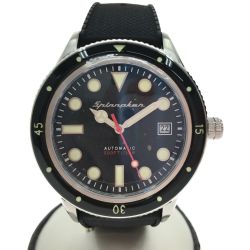 ▼▼ SPINNAKER 自動巻き ダイバーズ TiCTAC限定モデル ラバーベルト SP-5075-11-RUB ブラック Aランク