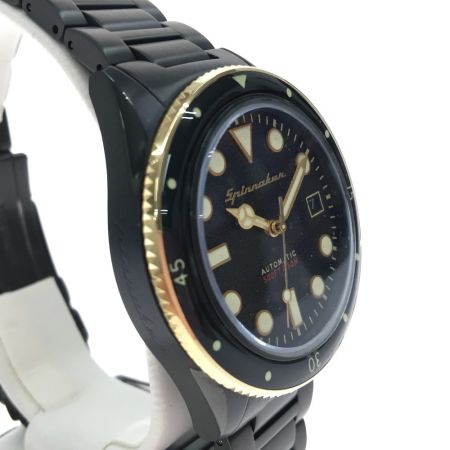  SPINNAKER 高性能 自動巻き ダイバーズウォッチ オールブラック限定モデル SP-5057-33