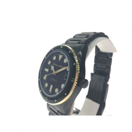  SPINNAKER 高性能 自動巻き ダイバーズウォッチ オールブラック限定モデル SP-5075-33 ブラック