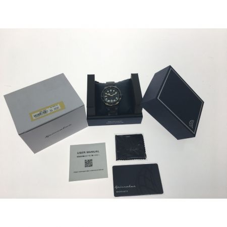  SPINNAKER 高性能 自動巻き ダイバーズウォッチ オールブラック限定モデル SP-5075-33 ブラック