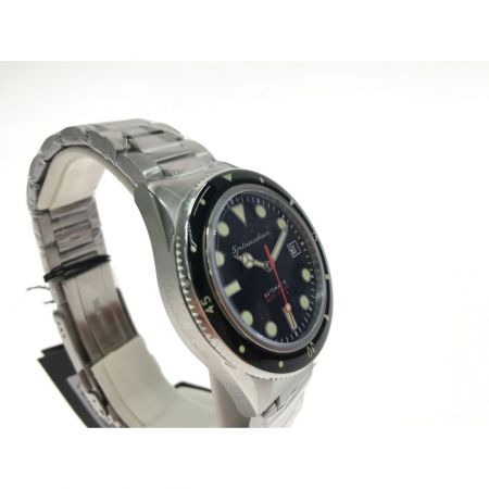  SPINNAKER 高性能 自動巻き ダイバーズウォッチ TiCTAC限定モデル ラバーベルト SP-5075-11 ブラック