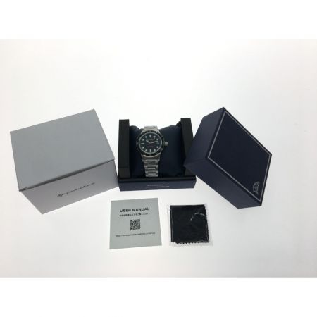  SPINNAKER 高性能 自動巻き ダイバーズウォッチ TiCTAC限定モデル ラバーベルト SP-5075-11 ブラック