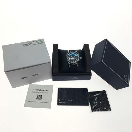  SPINNAKER 高性能 自動巻き ダイバーズウォッチ TiCTAC限定モデル ラバーベルト SP-5075-22-RUB