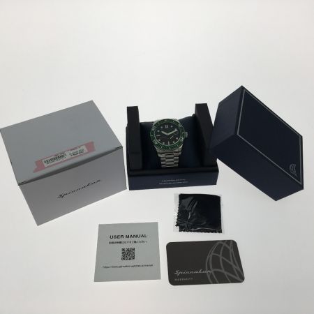  SPINNAKER 高性能 自動巻き ダイバーズウォッチ TiCTAC限定モデル SP5058-11 グリーン