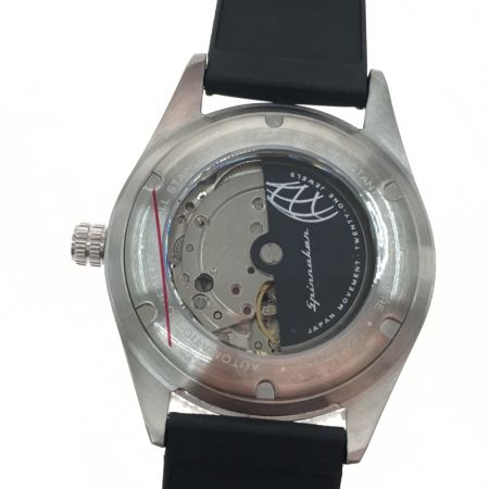  SPINNAKER 自動巻き ダイバーズ TiCTAC限定モデル ラバーベルト SP-5075-11-RUB ブラック