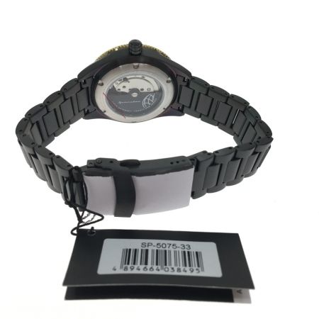  SPINNAKER 高性能 自動巻き ダイバーズウォッチ オールブラック限定モデル SP-5075-33 ブラック