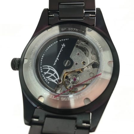  SPINNAKER 高性能 自動巻き ダイバーズウォッチ オールブラック限定モデル SP-5075-33 ブラック
