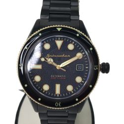 ▼▼ SPINNAKER 高性能 自動巻き ダイバーズウォッチ オールブラック限定モデル SP-5075-33 Aランク