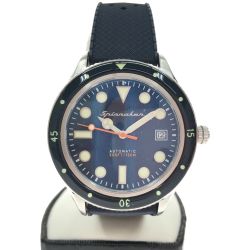 ▼▼ SPINNAKER 高性能 自動巻き ダイバーズウォッチ TiCTAC限定モデル ラバーベルト SP-5075-22-RUB ネイビー Aランク