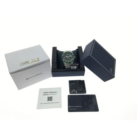  SPINNAKER 高性能 自動巻き ダイバーズウォッチ TiCTAC限定モデル SP5058-11 グリーン