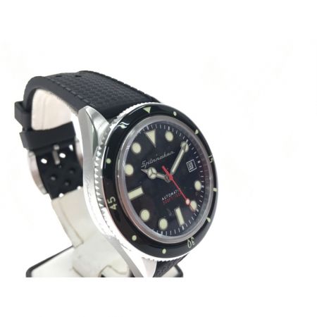  SPINNAKER 自動巻き ダイバーズ TiCTAC限定モデル ラバーベルト SP-5075-11-RUB ブラック