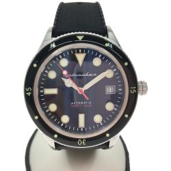 ▼▼ SPINNAKER 自動巻き ダイバーズ TiCTAC限定モデル ラバーベルト SP-5075-11-RUB ブラック Aランク