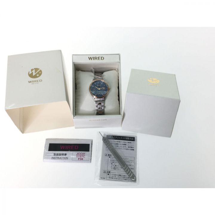 中古】 SEIKO セイコー レディース クオーツ クロノグラフ WIRED 