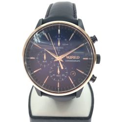 ▼▼ SEIKO セイコー メンズ クオーツ クロノグラフ WIRED TiCTAC別注モデル AGAT733 Aランク