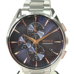 ▼▼ SEIKO セイコー メンズ腕時計 WIRED ワイアード TiCTAC別注 クロノグラフ AGAT741 Aランク