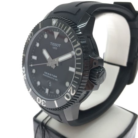  TISSOT ティソ メンズ腕時計 ティソTスポーツシースター1000 クロノグラフ300M T1204073705100 ブラック