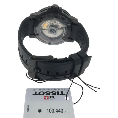  TISSOT ティソ メンズ腕時計 ティソTスポーツシースター1000 クロノグラフ300M T1204073705100 ブラック