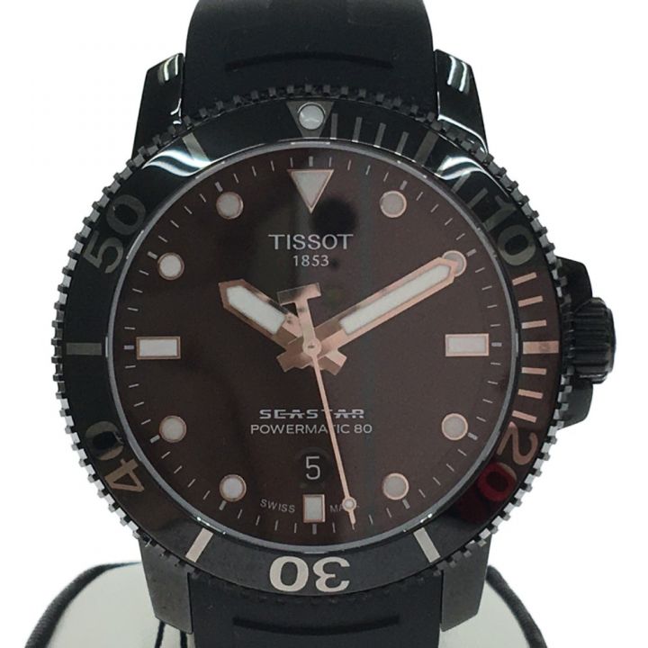 中古】 TISSOT ティソ メンズ腕時計 ティソTスポーツシースター1000 クロノグラフ300M T1204073705100  ブラック｜総合リサイクルショップ なんでもリサイクルビッグバン オンラインストア