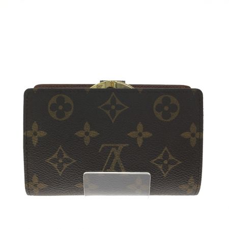  LOUIS VUITTON ルイヴィトン レディース がま口財布 モノグラム ポルトフォイユ ヴィエノワ M61674 ブラウン