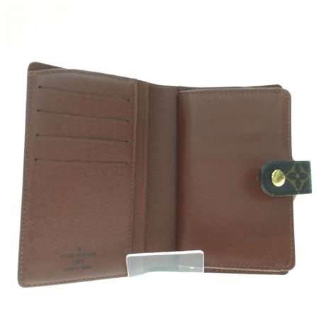  LOUIS VUITTON ルイヴィトン レディース がま口財布 モノグラム ポルトフォイユ ヴィエノワ M61674 ブラウン