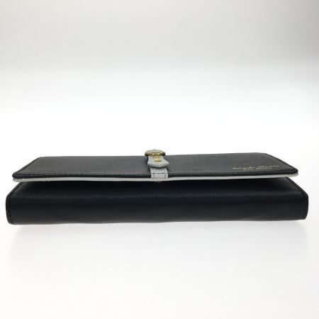  Samantha Thavasa Petit Choice レディース長財布 フロントベルト がま口 ブラック