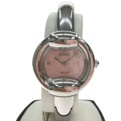 ▼▼ GUCCI グッチ レディース腕時計 クオーツ ピンクパール文字盤 YA014513 Aランク