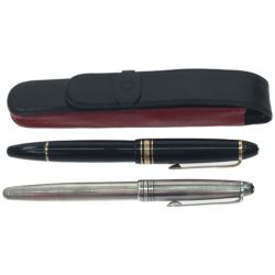 ▼▼ MONTBLANC モンブラン 万年筆・ボールペンセット ケース付属 万年筆筆記未確認 現状渡し NO.146,Ag925 Dランク